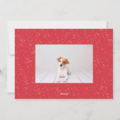 Cartes Pour Fêtes Annuelles Joyeux Noël Script photo neige Noël (Dos)