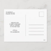 Cartes Pour Fêtes Annuelles JOYEUX NOËL Script Photo personnalisée (Dos)