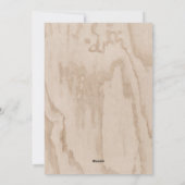 Cartes Pour Fêtes Annuelles Joyeux Noël Script Rustique Forêt de Bois (Dos)