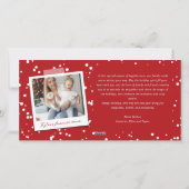 Cartes Pour Fêtes Annuelles Joyeux Noel Script simple Moderne 4 Photo Noël (Dos)