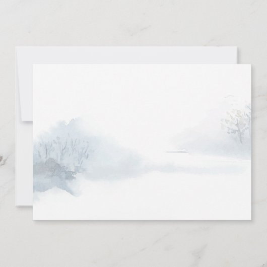 Cartes Pour Fêtes Annuelles Joyeux Noël Script Winter Fox Holiday Card (Dos)