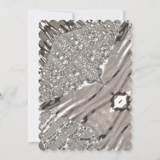 Cartes Pour Fêtes Annuelles Joyeux Noël Silver Lights Elegant LGBT Rainbow (Dos)