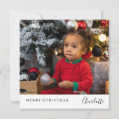 Cartes Pour Fêtes Annuelles Joyeux Noël Simple Personnalisé (Devant)