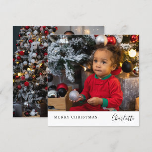 Cartes Pour Fêtes Annuelles Joyeux Noël Simple Personnalisé