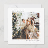 Cartes Pour Fêtes Annuelles Joyeux Noël simple photo (Devant)