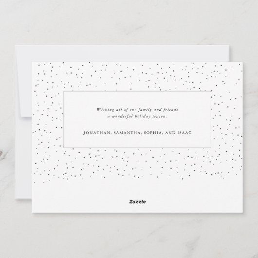 Cartes Pour Fêtes Annuelles Joyeux Noël Simple Script Photo (Dos)