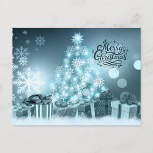 Cartes Pour Fêtes Annuelles Joyeux Noël Snowflake Arbre de Noël