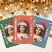 Cartes Pour Fêtes Annuelles Joyeux Noël Snowflake et Mistletoe Photo