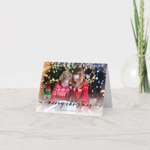 Cartes Pour Fêtes Annuelles Joyeux Noël Snowflake Photo