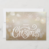 Cartes Pour Fêtes Annuelles Joyeux Noël Snowflakes Flat (Devant)