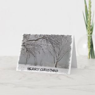 Cartes Pour Fêtes Annuelles Joyeux Noël-Snowscene d'hiver