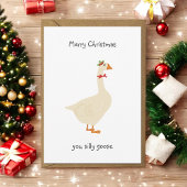 Cartes Pour Fêtes Annuelles Joyeux Noël, sot Goose