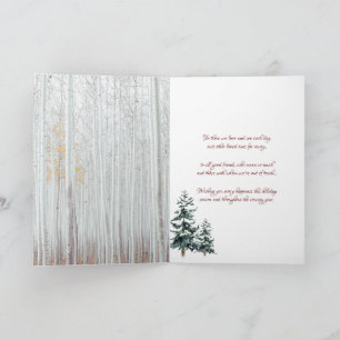 Cartes Pour Fêtes Annuelles Joyeux Noël Sparkle Snowflakes Pine Trees