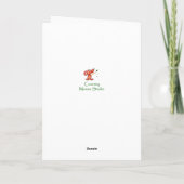 Cartes Pour Fêtes Annuelles Joyeux Noël spécial cerf ami Meilleur cadeau (Dos)