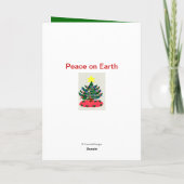 Cartes Pour Fêtes Annuelles Joyeux Noël spécial fille Casquette rose (Dos)