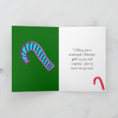 Cartes Pour Fêtes Annuelles Joyeux Noël spécial fille Casquette rose (Intérieur)