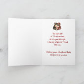 Cartes Pour Fêtes Annuelles Joyeux Noël Special Friend Best Gift Cute Bear (Intérieur)