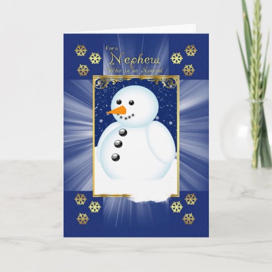 Cartes Pour Fêtes Annuelles Joyeux Noël spécial Newphew (Devant)