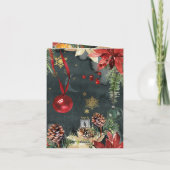 Cartes Pour Fêtes Annuelles Joyeux Noël Splendor (Dos)