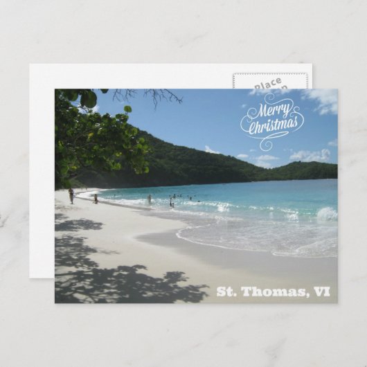 Cartes Pour Fêtes Annuelles Joyeux Noël - St Thomas VI (Devant / Derrière)