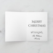 Cartes Pour Fêtes Annuelles Joyeux Noël Star Antique Silver Grey (Intérieur)