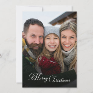Cartes Pour Fêtes Annuelles Joyeux Noël Superposition de photo de famille