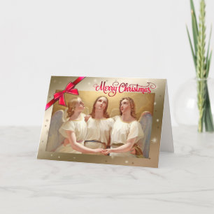 Cartes Pour Fêtes Annuelles Joyeux Noël. Tableau des anges de Noël