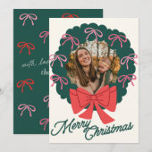 Cartes Pour Fêtes Annuelles Joyeux Noël tendance (Devant / Derrière)