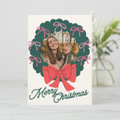 Cartes Pour Fêtes Annuelles Joyeux Noël tendance (Debout devant)