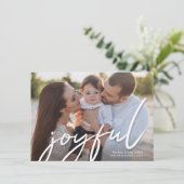 Cartes Pour Fêtes Annuelles Joyeux Noël tendance écriture manuscrite Script Ph (Debout devant)
