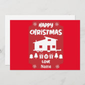 Cartes Pour Fêtes Annuelles Joyeux Noël Tiny House (Devant / Derrière)