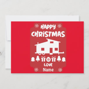 Cartes Pour Fêtes Annuelles Joyeux Noël Tiny House