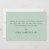 Cartes Pour Fêtes Annuelles Joyeux Noël tiré main (Dos)