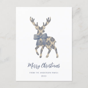 Cartes Pour Fêtes Annuelles Joyeux Noël Toile Bleue