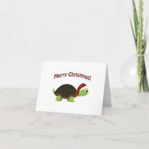 Cartes Pour Fêtes Annuelles Joyeux Noël! Tortue