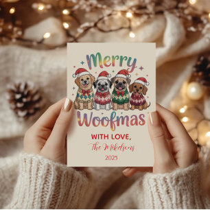 Cartes Pour Fêtes Annuelles Joyeux Noël Toutou