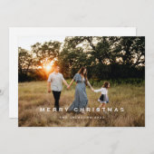 Cartes Pour Fêtes Annuelles Joyeux Noël traditionnel (Devant / Derrière)