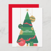 Cartes Pour Fêtes Annuelles Joyeux Noël traditionnel Russe (Devant / Derrière)