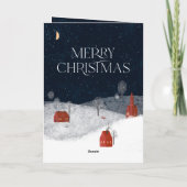 Cartes Pour Fêtes Annuelles Joyeux Noël traditionnel Russe (Dos)