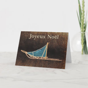 Cartes Pour Fêtes Annuelles Joyeux Noël - Traîneau à chiens