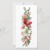 Cartes Pour Fêtes Annuelles Joyeux Noël Trois Photo Vacances (Dos)