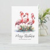 Cartes Pour Fêtes Annuelles Joyeux Noël tropical (Debout devant)