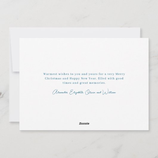 Cartes Pour Fêtes Annuelles Joyeux Noël Tropical Beach Palm Trees (Dos)