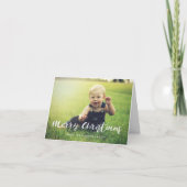 Cartes Pour Fêtes Annuelles Joyeux Noël Typographie manuscrite Photo (Devant)