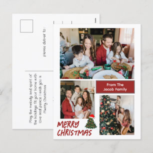 Cartes Pour Fêtes Annuelles Joyeux Noël Typographie moderne Photo