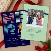 Joyeux Noël Typographie Photo Colorée et Gras