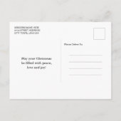 Cartes Pour Fêtes Annuelles Joyeux Noël Unique Moderne Style Minimal Photo (Dos)