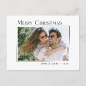 Cartes Pour Fêtes Annuelles Joyeux Noël Unique Moderne Style Minimal Photo (Devant)