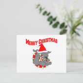 Cartes Pour Fêtes Annuelles Joyeux Noël USMC Devil Chien (Debout devant)