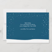 Cartes Pour Fêtes Annuelles Joyeux Noël Vacances d'hiver Pain d'épices (Dos)